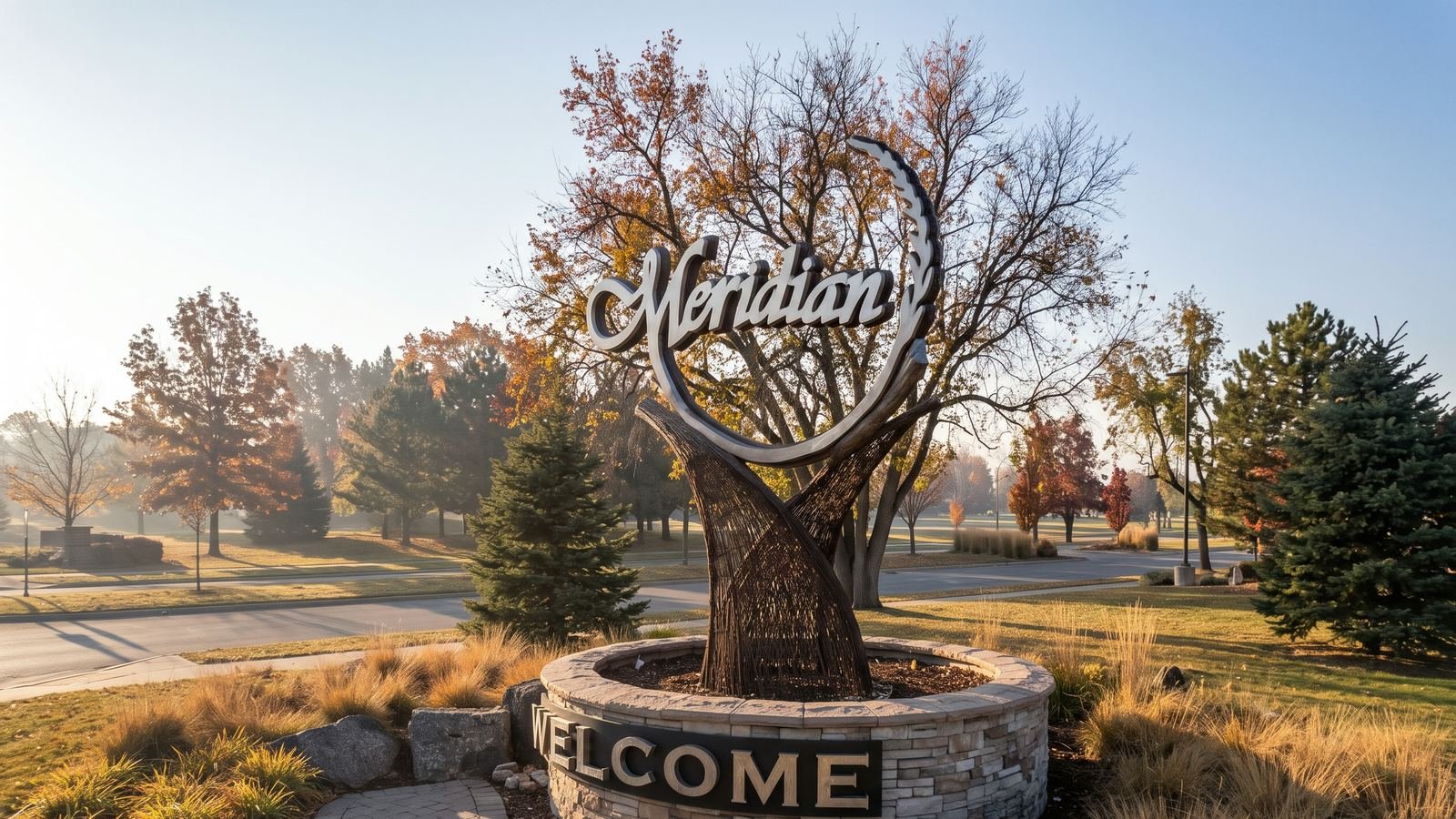 Welcome to Meridian, Idaho sign